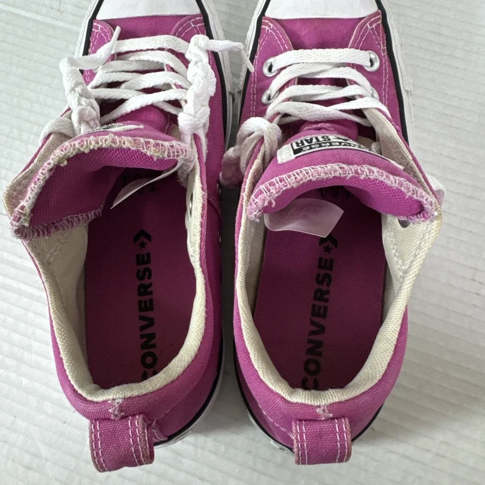 Converse Chuck Taylor Women 8 All Star Madison Low Top Canvas Sneakers Pink EUC